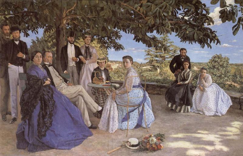 Frederic Bazille Family Reunion Norge oil painting art